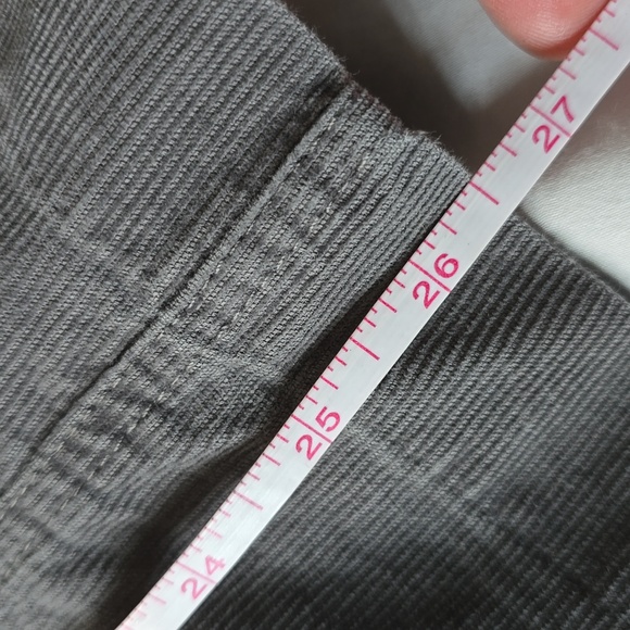 Women's Coldwater Creek Charcoal Corduroy Long Pencil Skirt w/pockets! sz 12 - Picture 5 of 5